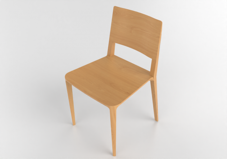 Chaises 3D - Chaise en bois - Artzzi - Evo - ACCA software