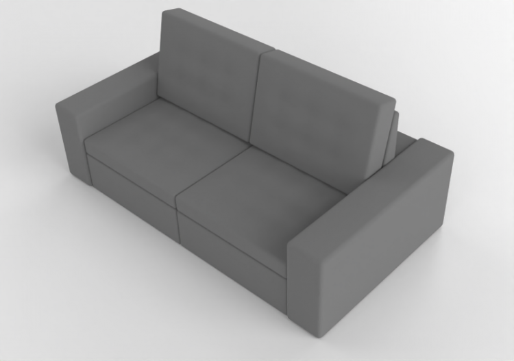 3D Sofa - Fabric Sofa - Artzzi - Bergamo - ACCA software
