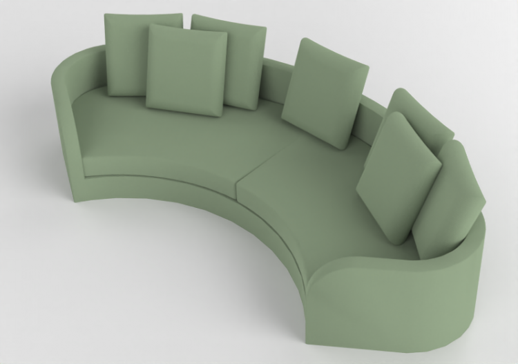 3D Sessel und Sofas - Stoffsofa - Artzzi - Modena - ACCA...