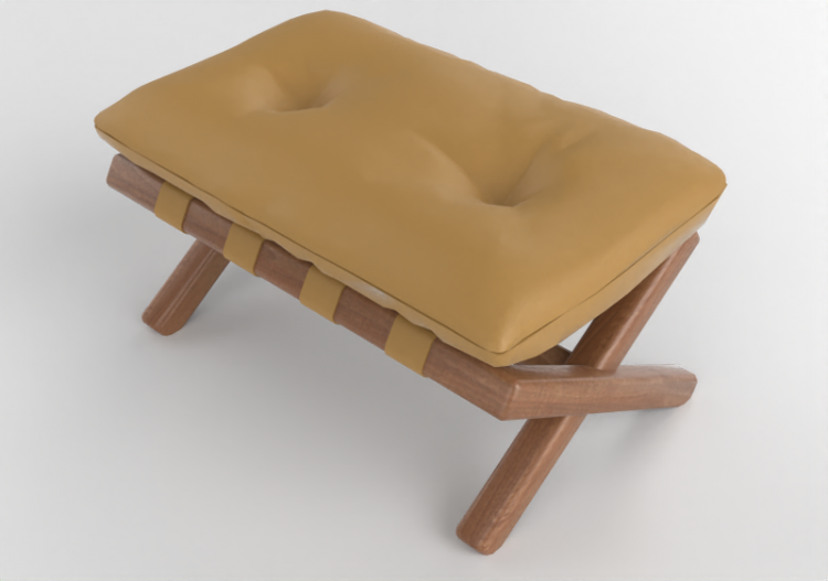 Poltronas y Sofás 3D - Puff de piel - Artzzi - Molicosa -...