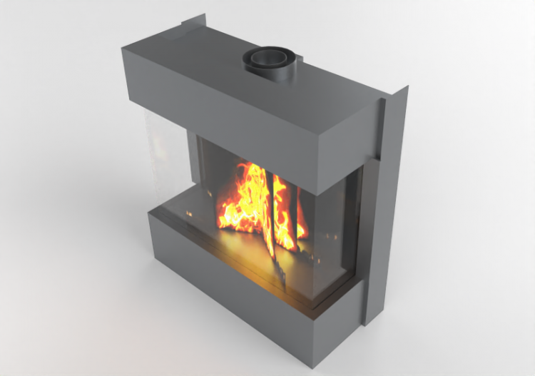 3D Kamine und Schornsteine - Gaskamin - Barbas Bellfires -...