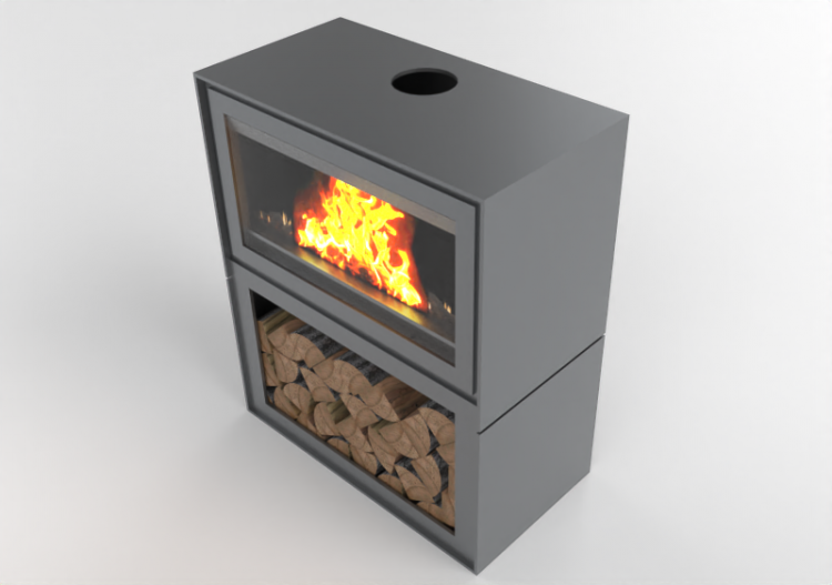 3D Kamine und Schornsteine - Holzkamin - Barbas Bellfires -...