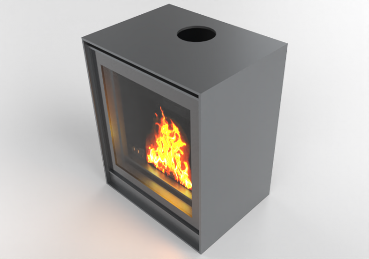 Camini 3D - Caminetto a legna - Barbas Bellfires - Box -...