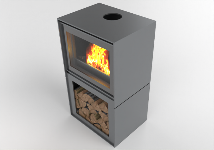 Camini 3D - Caminetto a legna - Barbas Bellfires - Box -...