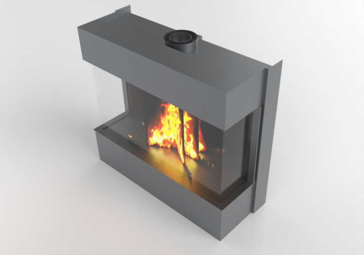 3D Kamine und Schornsteine - Gaskamin - Barbas Bellfires -...