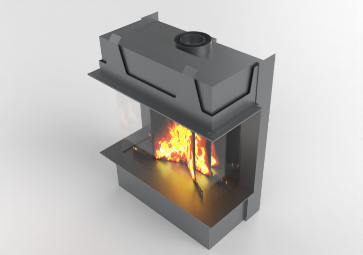 3D Kamine und Schornsteine - Gaskamin - Barbas Bellfires -...