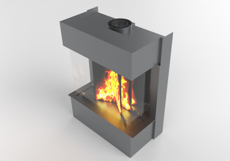 3D Kamine und Schornsteine - Gaskamin - Barbas Bellfires -...