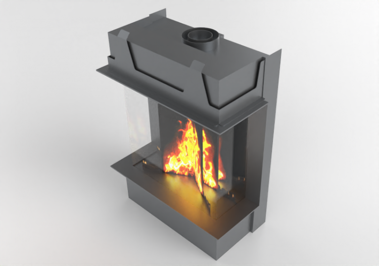 Camini 3D - Caminetto a gas - Barbas Bellfires - Fire...