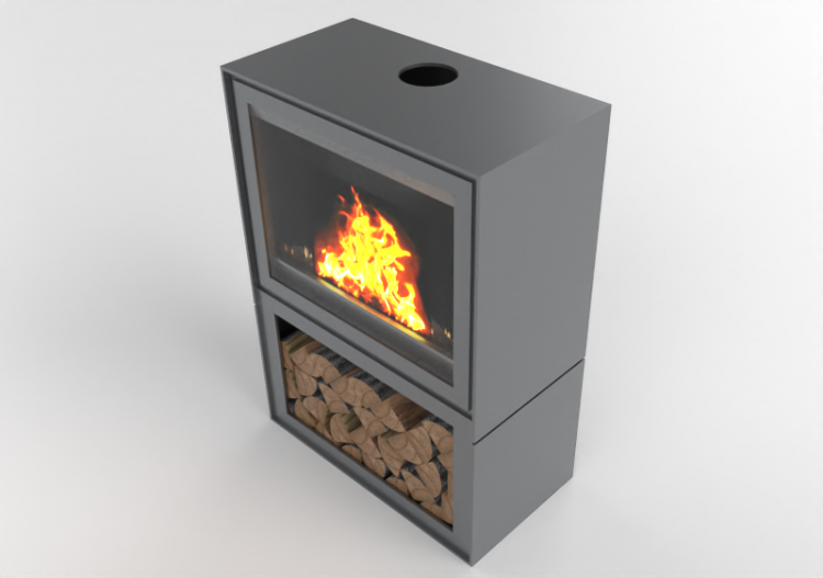 Foyers et Cheminées 3D - Cheminée à bois - Barbas Bellfires...