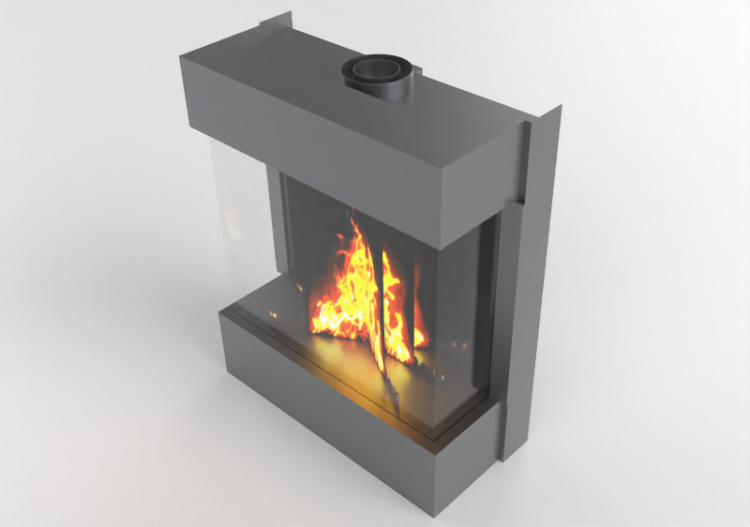 3D Kamine und Schornsteine - Gaskamin - Barbas Bellfires -...