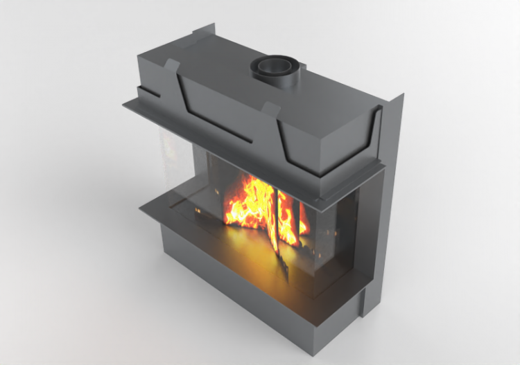 Camini 3D - Caminetto a gas - Barbas Bellfires - Fire...
