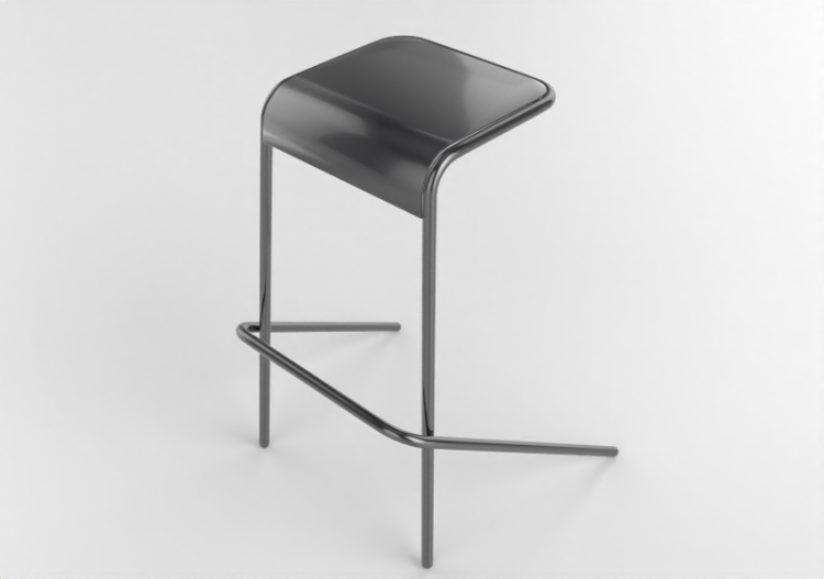 Cadeira 3D - Banqueta de metal - Cappellini - Alodia - LD1...