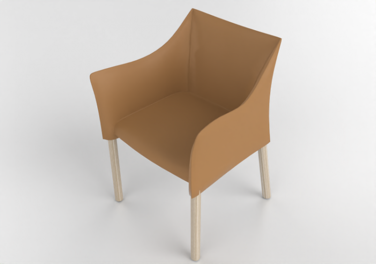 Sillas 3D - Silla de piel - Cappellini - Cap - CAP1T - ACCA...