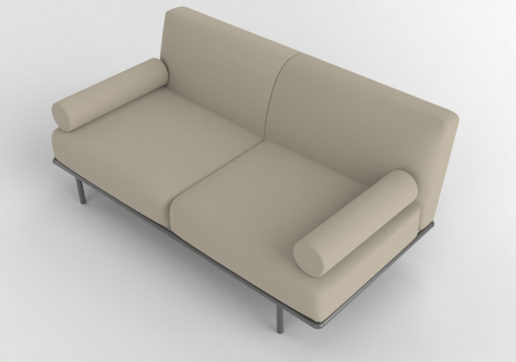 3D Sofa - Fabric sofa - Cappellini - Cap Martin Sunset -...