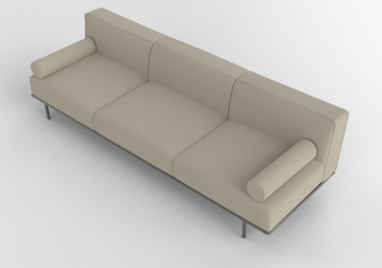 3D Sessel und Sofas - Stoffsofa - Cappellini - Cap Martin...