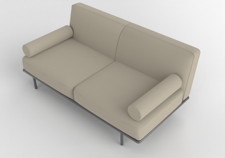 Divans 3D - Canapé en tissu - Cappellini - Cap Martin...