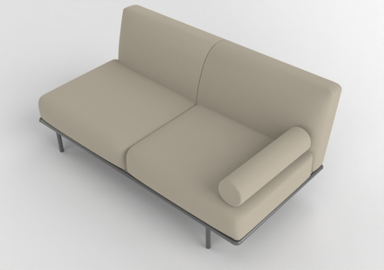 3D Sofa - Fabric sofa - Cappellini - Cap Martin Sunset -...