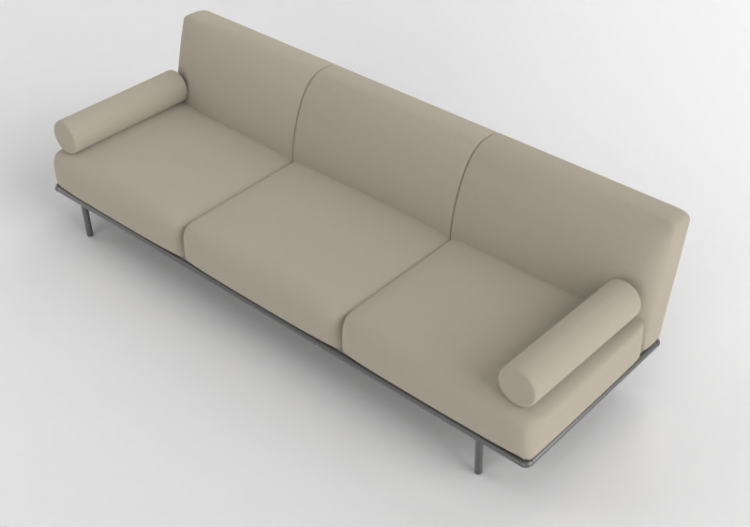 Divans 3D - Canapé en tissu - Cappellini - Cap Martin...