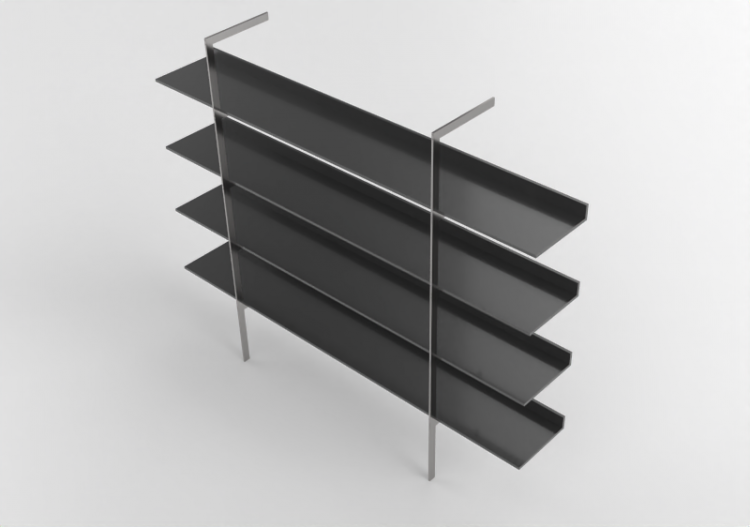3D Book shelf - Wood Bookshelf - Cappellini - Aliante -...