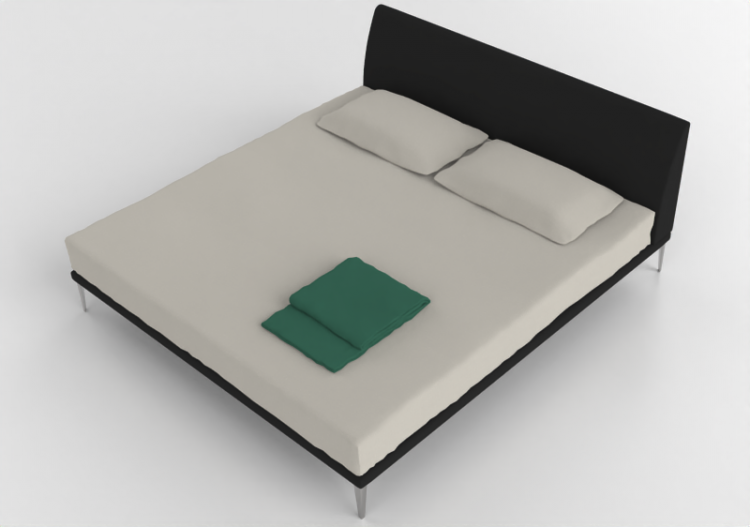 Camas 3D - Cama de casal - Cappellini - Bed - B193 - ACCA...
