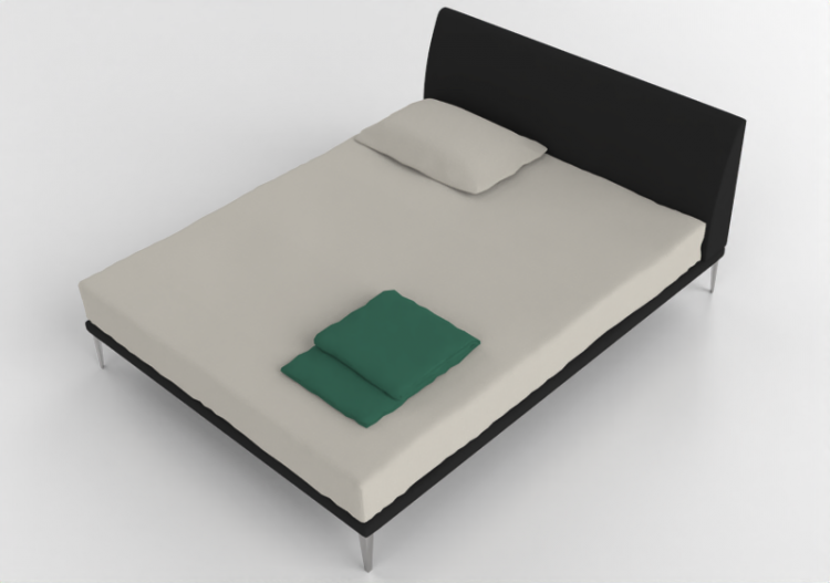 Camas 3D - Cama de solteiro - Cappellini - Bed - NB160 -...