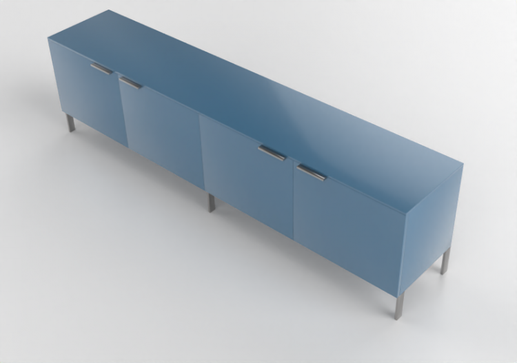 Wardrobes and Cabinets 3D - Chest of drawers in lacquered...