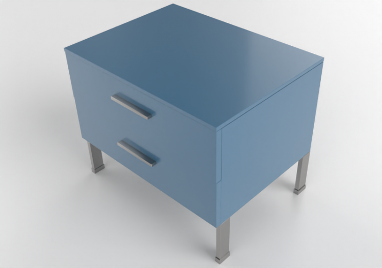 3D Schränke und Kommoden - Kommode aus lackiertem Holz -...
