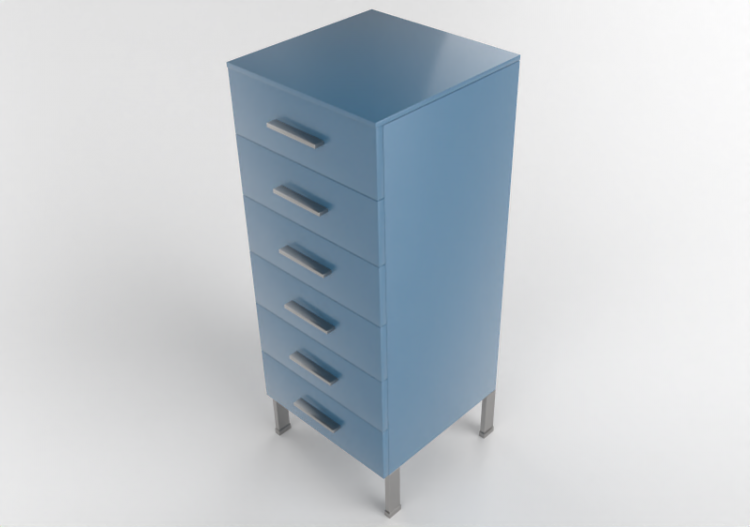 Armadi 3D - Cassettiera in legno laccato - Cappellini -...