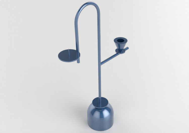 3D Zubehör - Kerzenhalter - Cappellini - Blue Candleholders...