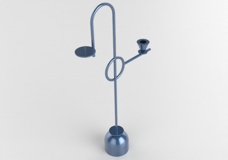 配饰 - Candleholder - Cappellini - Blue Candleholders -...