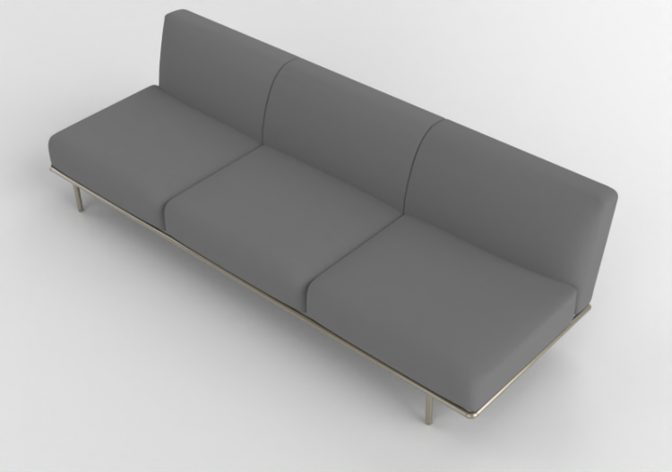 Poltronas y Sofás 3D - Sofá de tejido - Cappellini - Cap...