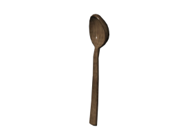 Vajillas y cubiertos 3D - Cuchara de madera