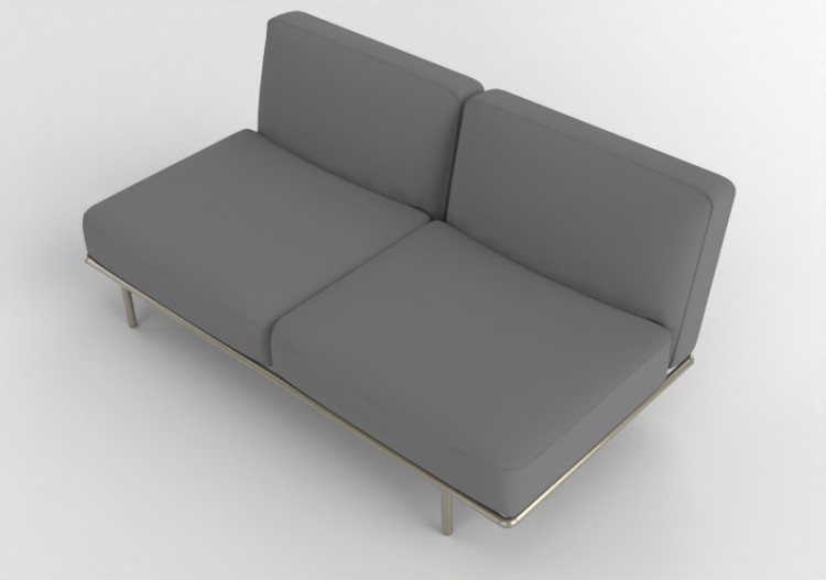 Poltronas y Sofás 3D - Sofá de tejido - Cappellini - Cap...