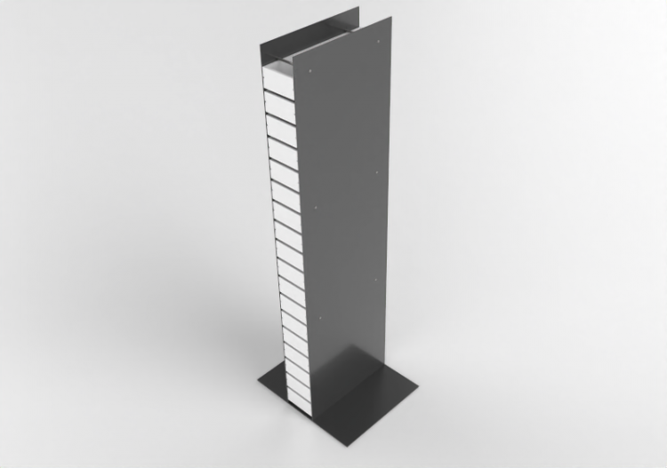 Librerías y Contenedores 3D - Librería de madera -...