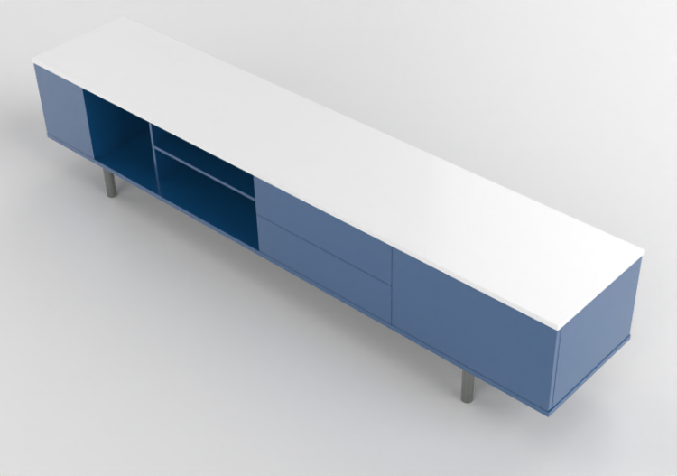 Móveis 3D - Móvel de madeira - Cappellini - Easy - EAS11 -...
