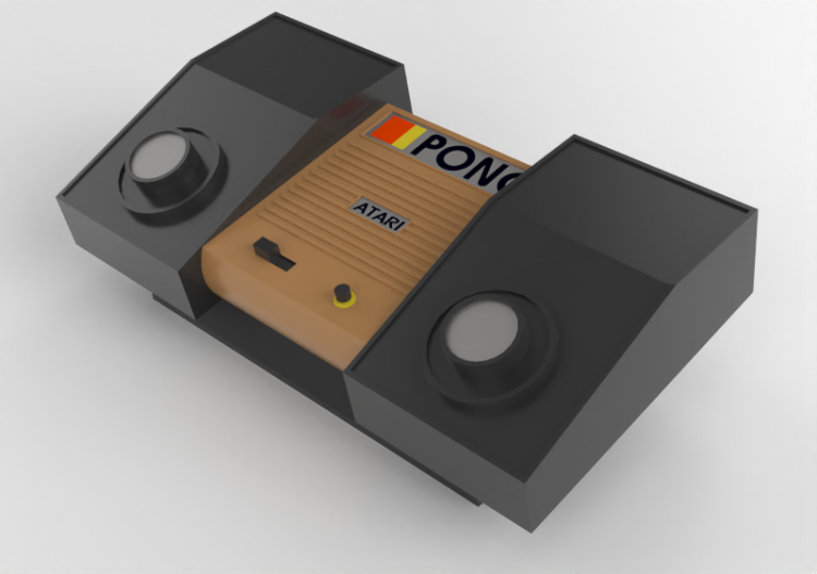 3D Elektronische Geräte - Atari Pong - ACCA software