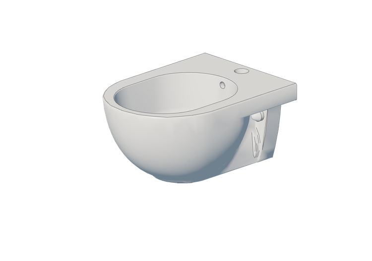 3D Bidet - Wall hung Bidet - Flaminia - QK218 - Quick -... 3D Bidet - Wall hung Bidet - Flaminia - QK218 - Quick -...