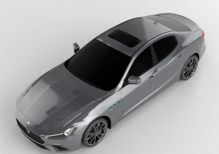 Automóveis 3D - 2021 Maserati Ghibli Gransport Hybrid -...
