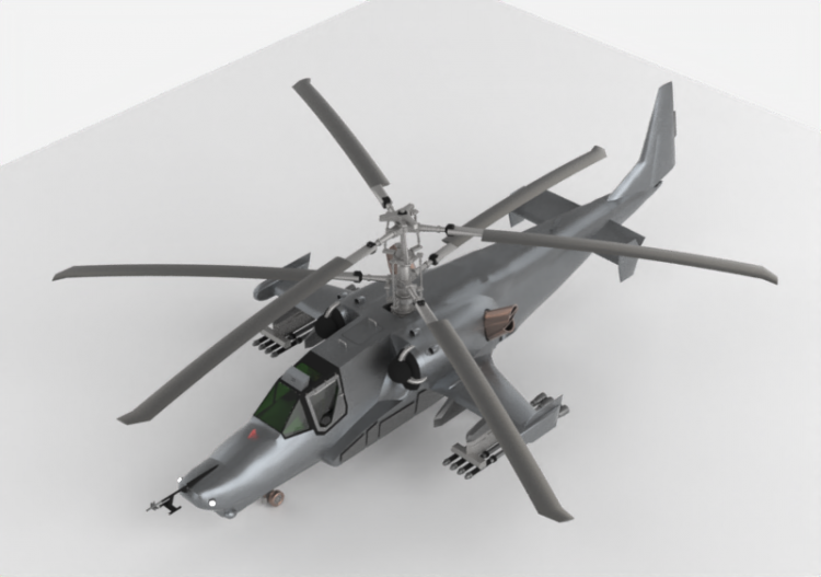 Bateaux, Avions et Trains 3D - Kamov Ka 50 - ACCA software