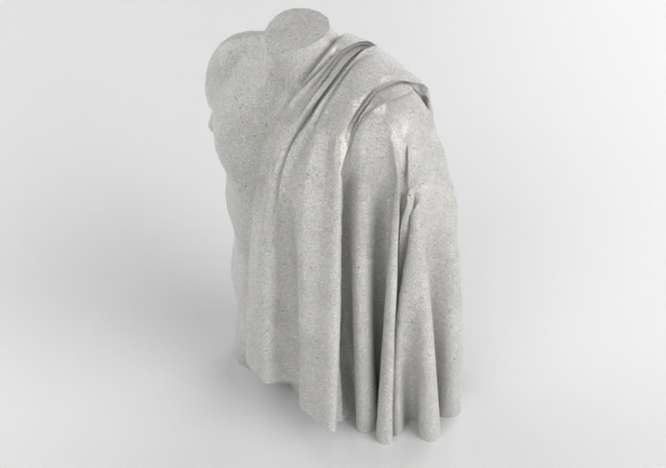 Esculturas 3D - Torso com véu - ACCA software