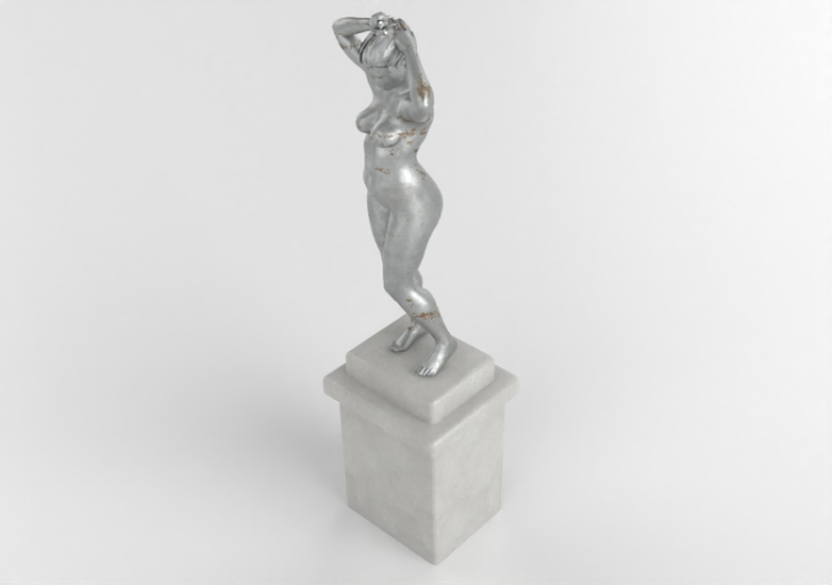 Sculptures 3D - Femme sur piédestal - ACCA software