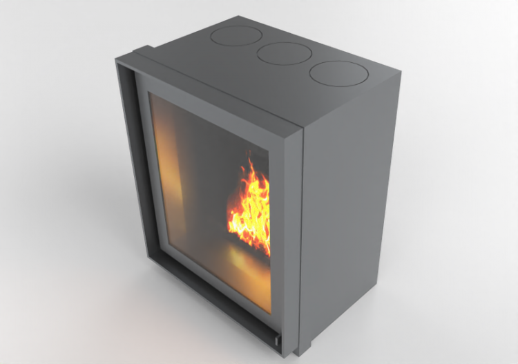 Camini 3D - Caminetto a legna - Barbas Bellfires - Unilux -...