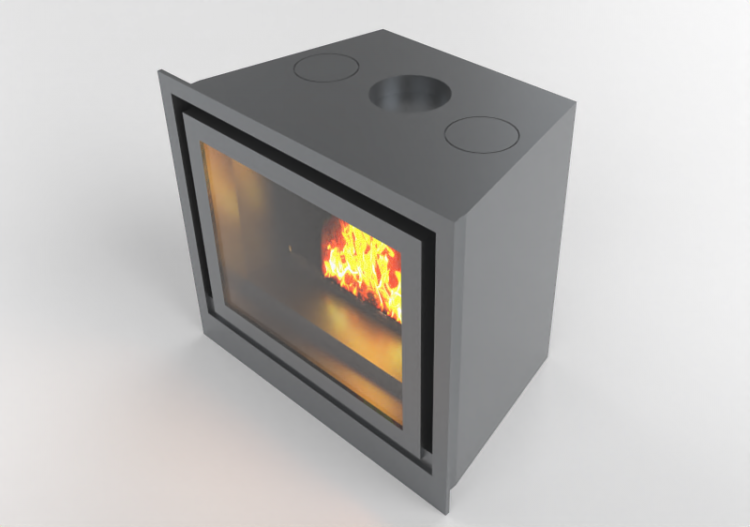 Camini 3D - Caminetto a legna - Barbas Bellfires -...