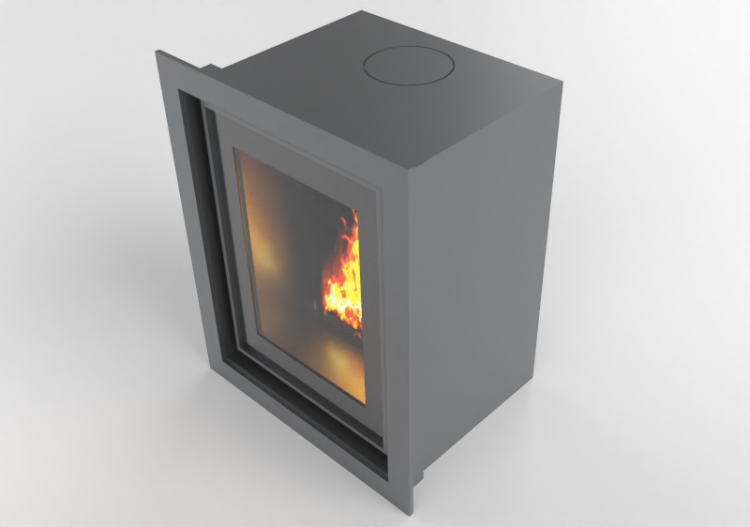Camini 3D - Caminetto a legna - Barbas Bellfires - Unilux -...