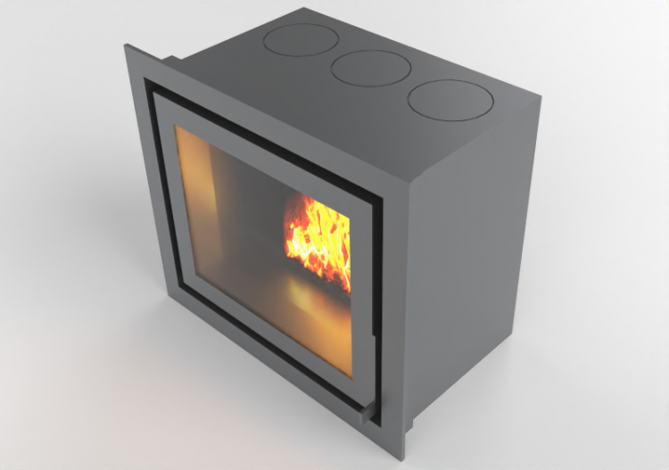 Camini 3D - Caminetto a legna - Barbas Bellfires - Unilux -...