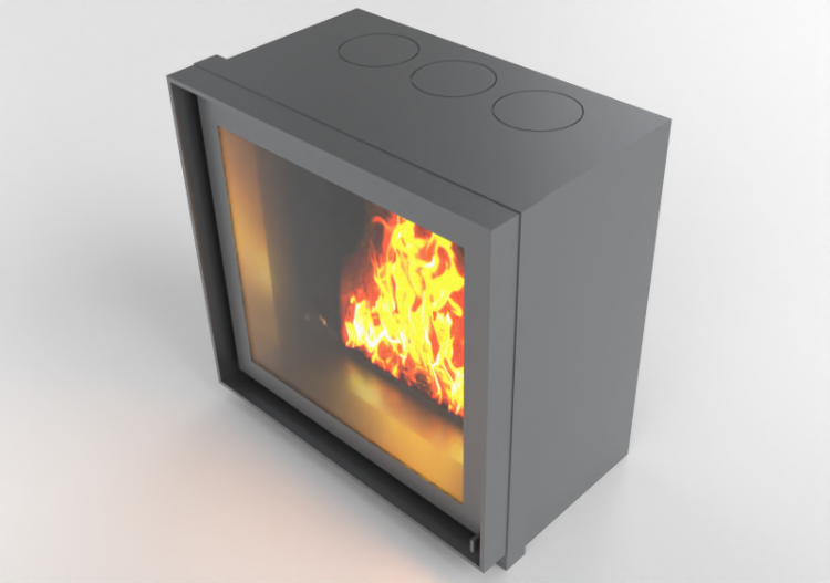 Camini 3D - Caminetto a legna - Barbas Bellfires - Unilux -...