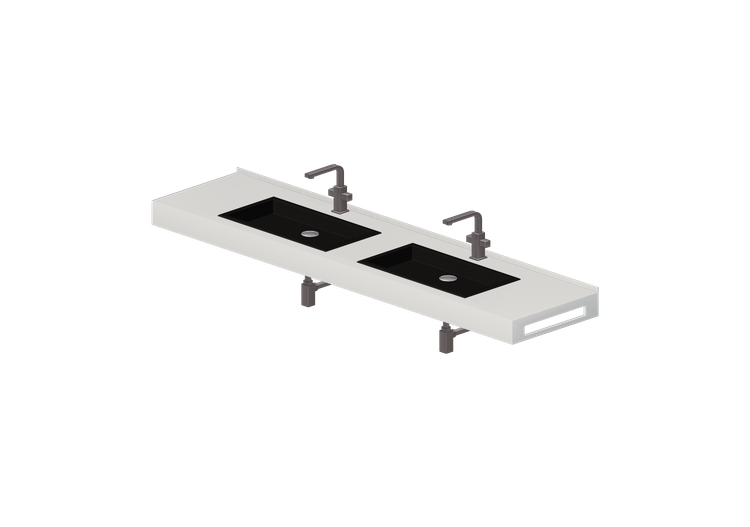 Pias 3D - Cuba de embutir 2010x480mm - Fiora - FLCS2A -... Pias 3D - Cuba de embutir 2010x480mm - Fiora - FLCS2A -...