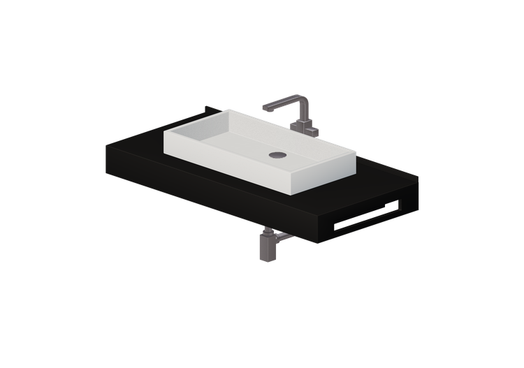 Lavabi 3D - Lavabo Bagno d'appoggio 1010x480mm - Fiora -... Lavabi 3D - Lavabo Bagno d'appoggio 1010x480mm - Fiora -...