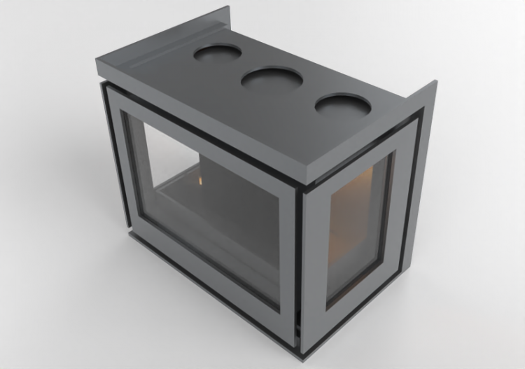 Camini 3D - Caminetto a legna - Barbas Bellfires - Unilux -...