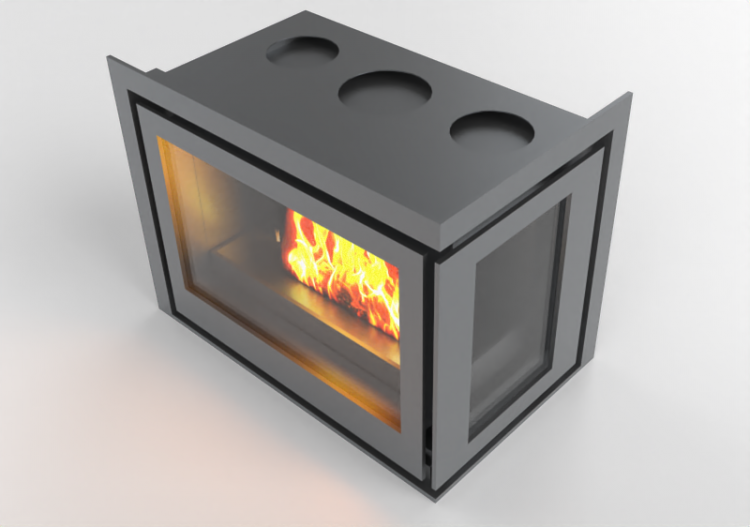 Foyers et Cheminées 3D - Cheminée à bois - Barbas Bellfires...